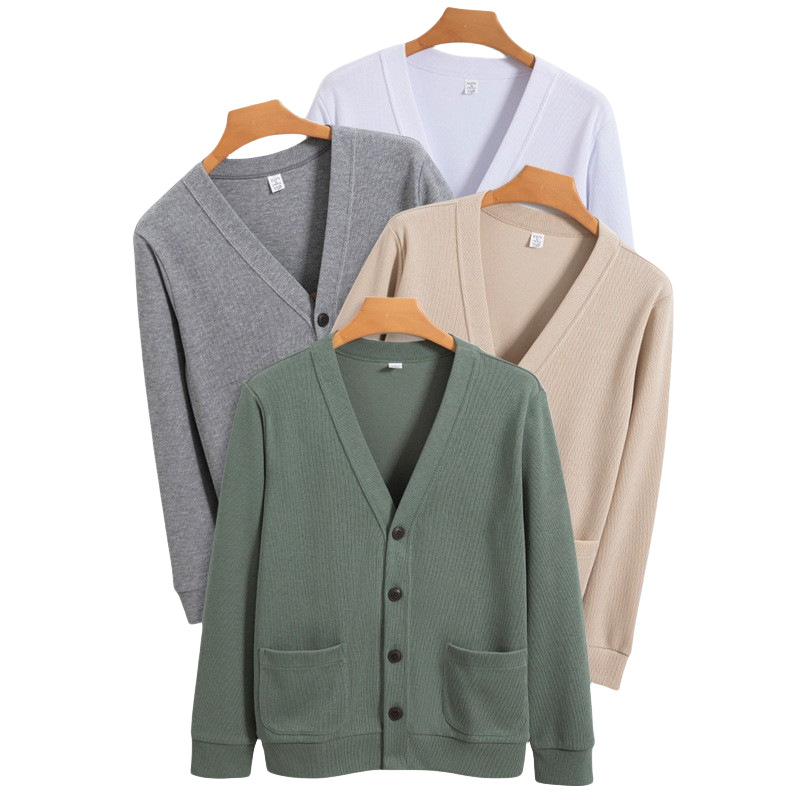 Winter Clothing Europe - Suéter Masculino Cardigã de Outono e