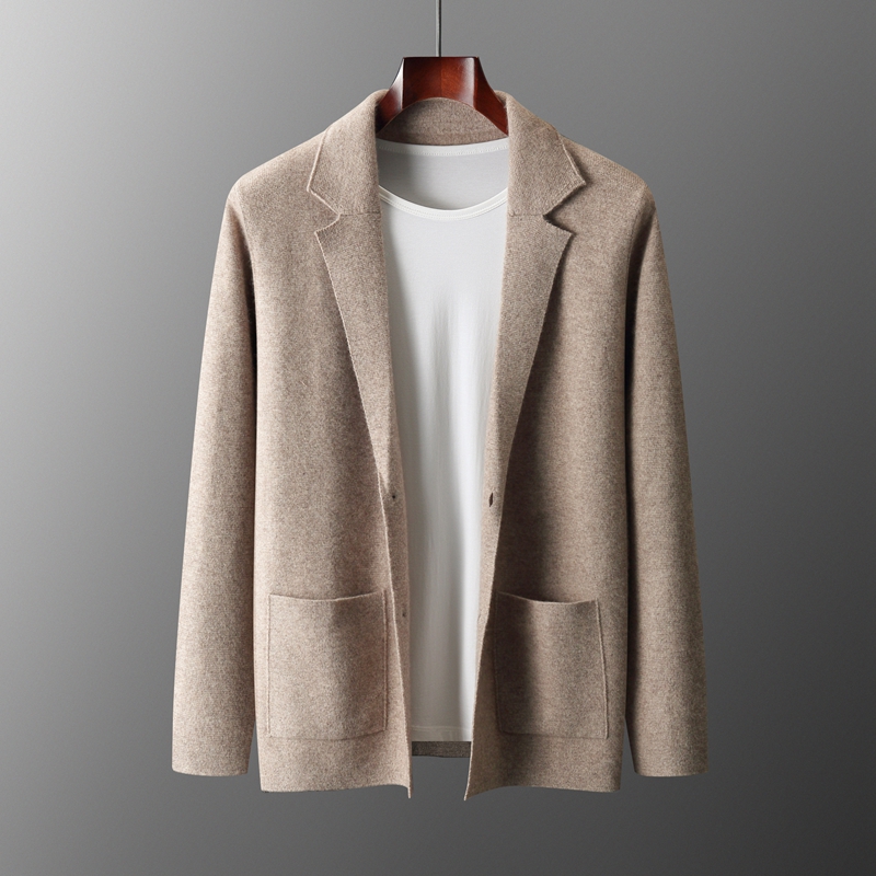 Winter Clothing Uae - 100% lã merino terno masculino gola