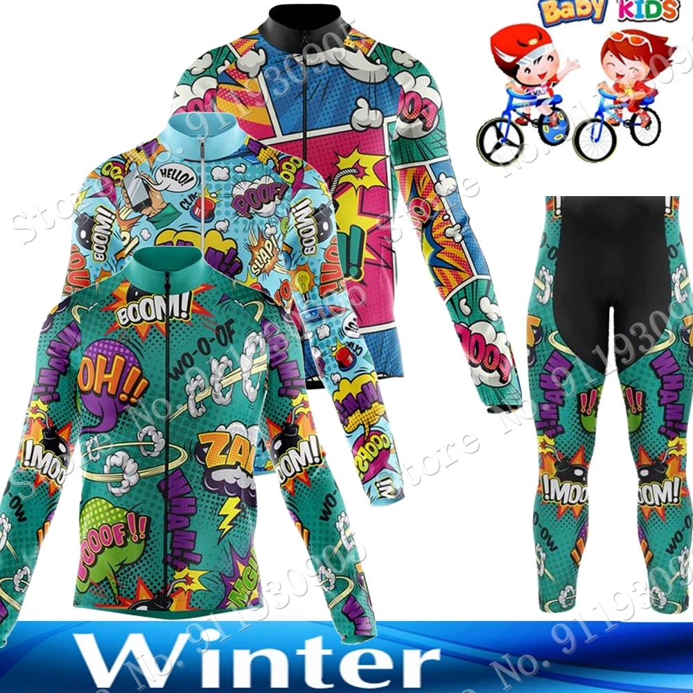Winter Clothing Kids Sale - Conjunto de camisa de ciclismo infantil,