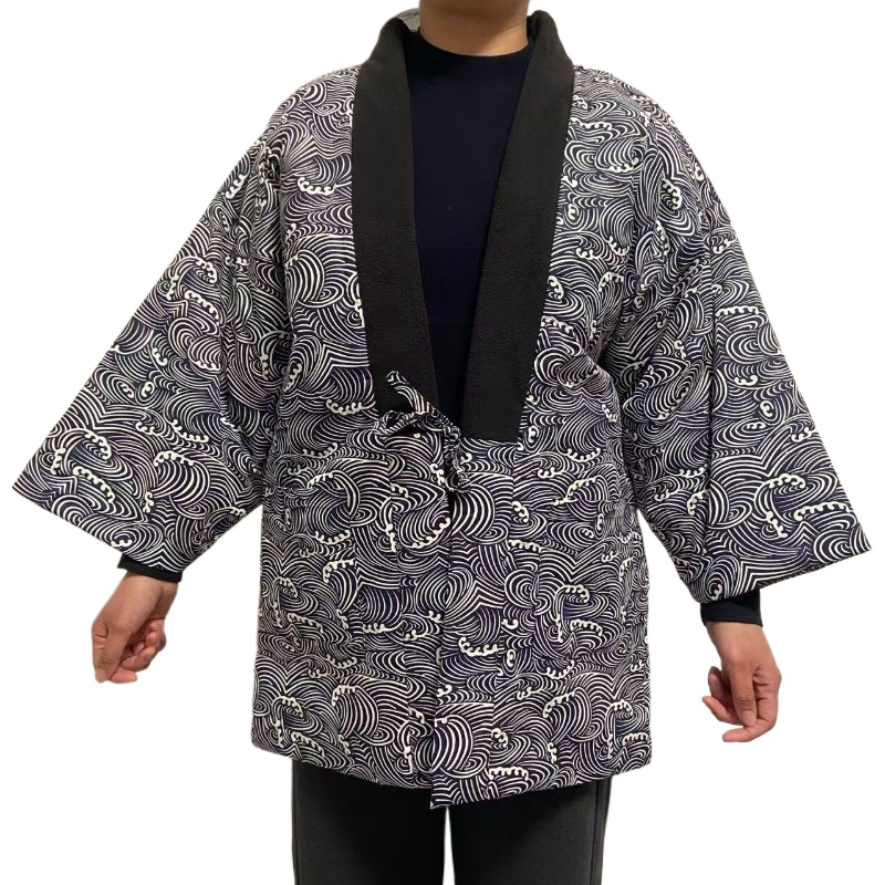 Traditional Winter Japanese Clothing - Jaqueta Tradicional Japonesa Hanten Unissex, Casaco