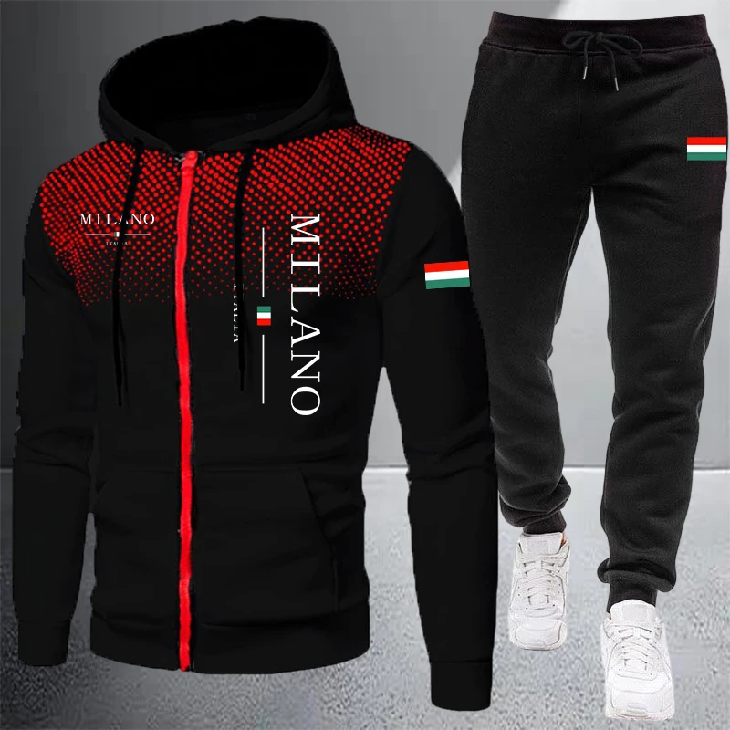 Winter Cloth - Conjunto de Moletom Masculino de Alta