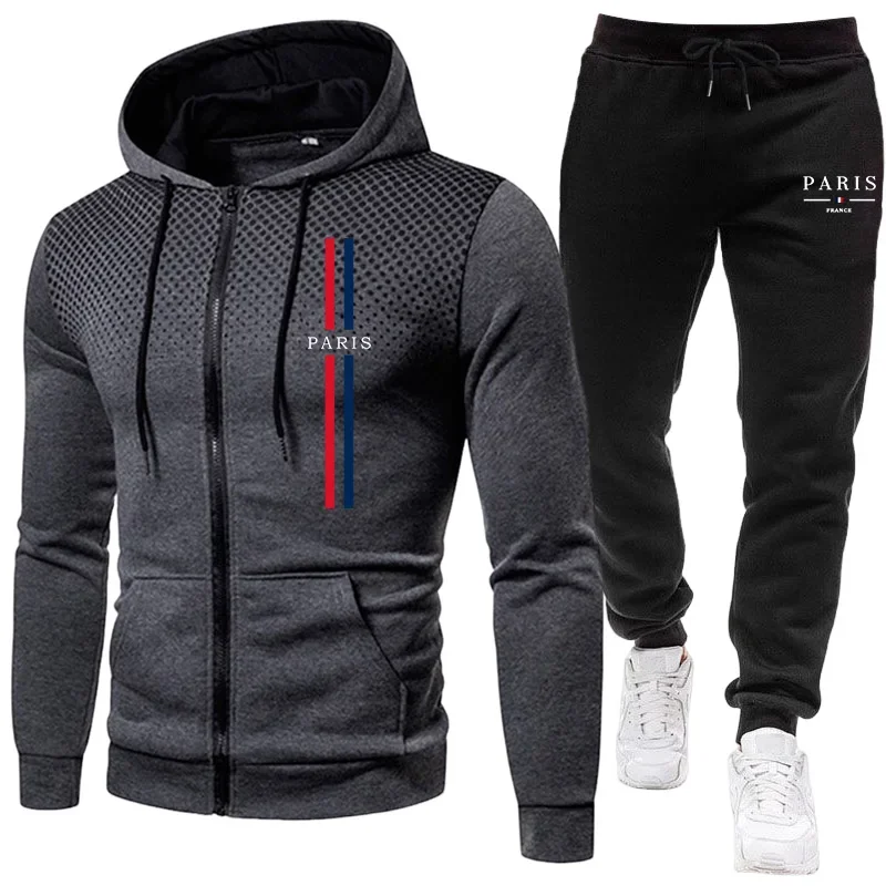Winter Clothing Pants - Conjunto esportivo masculino com jaqueta com