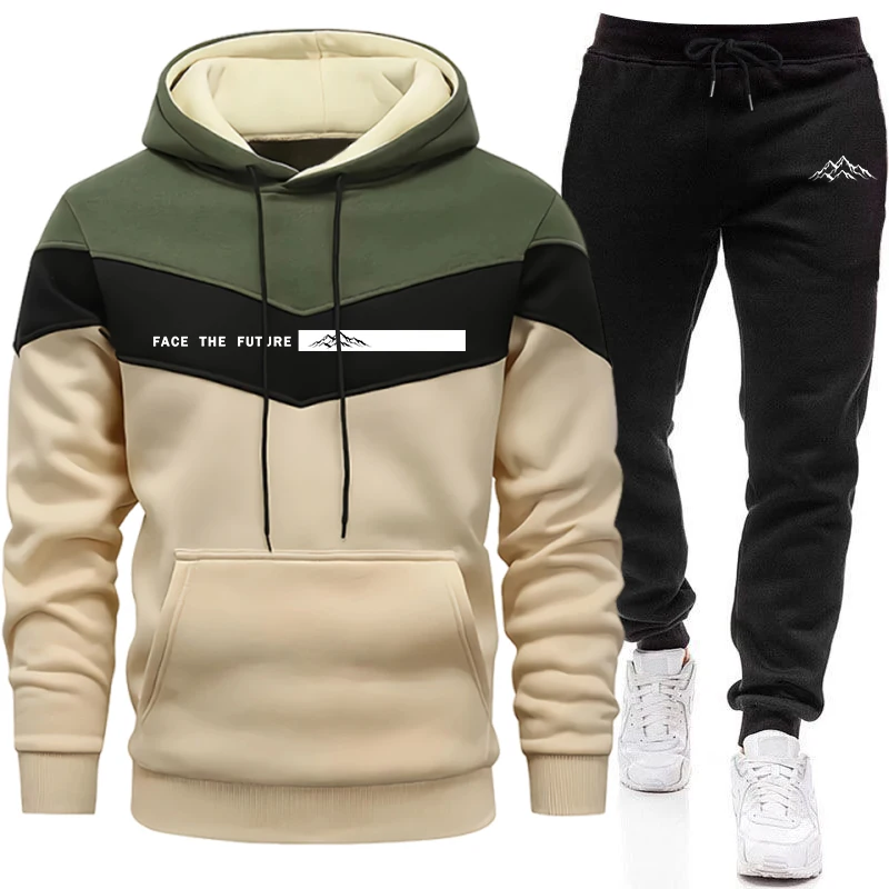 Winter Clothing Pants - Novo Conjunto de Moletom Masculino para
