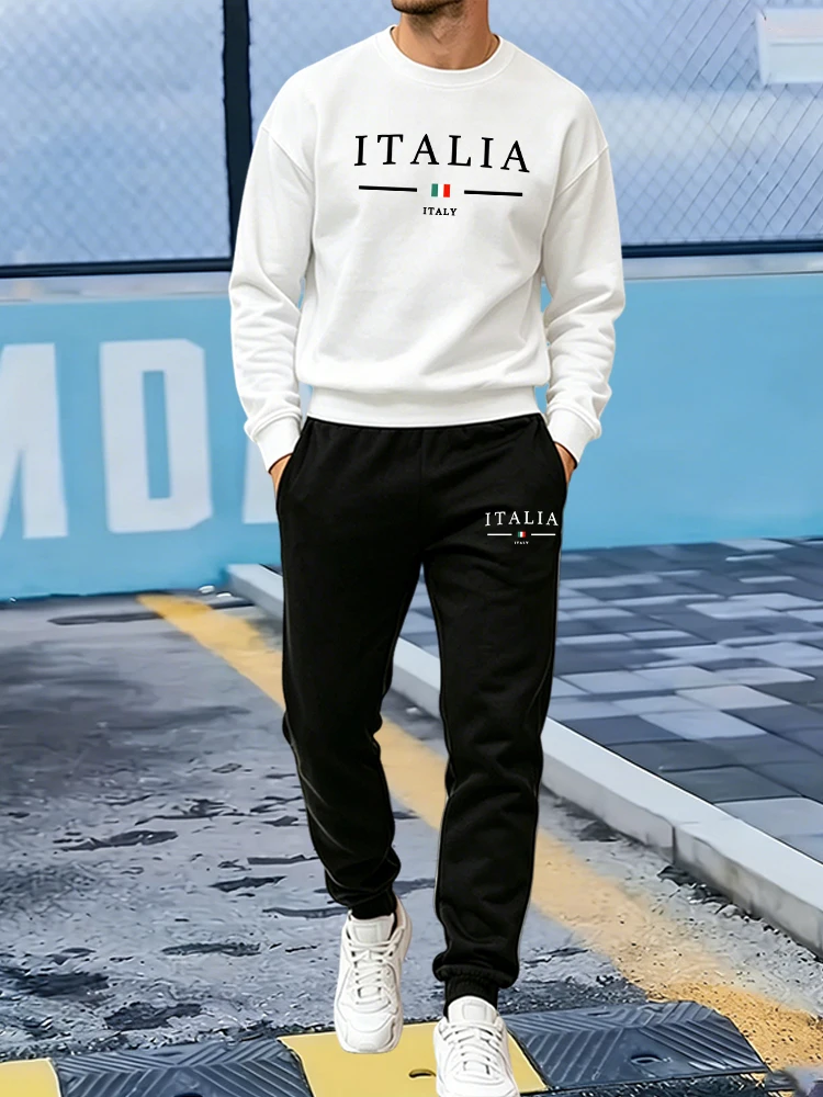 Winter Clothing Pants - Conjunto Masculino 2026: Moletom Casual Estampado