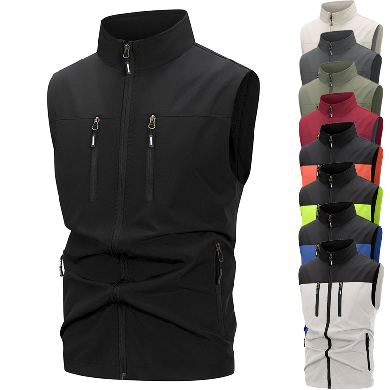 Winter Clothing Uae - Colete softshell leve masculino com bolsos