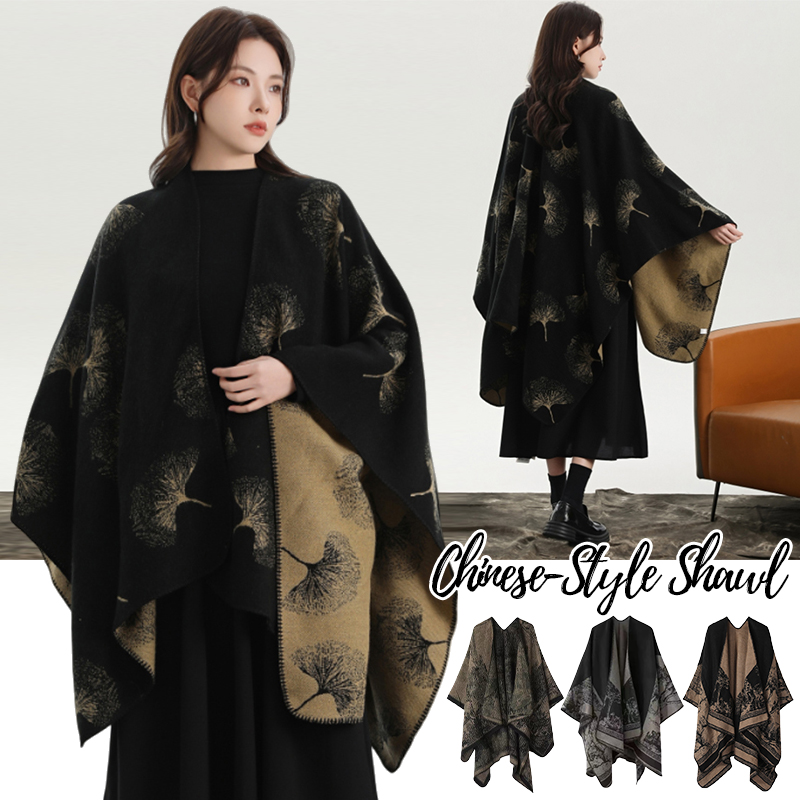 Winter Clothing Ideas For Women - Xale de malha estampado para mulheres