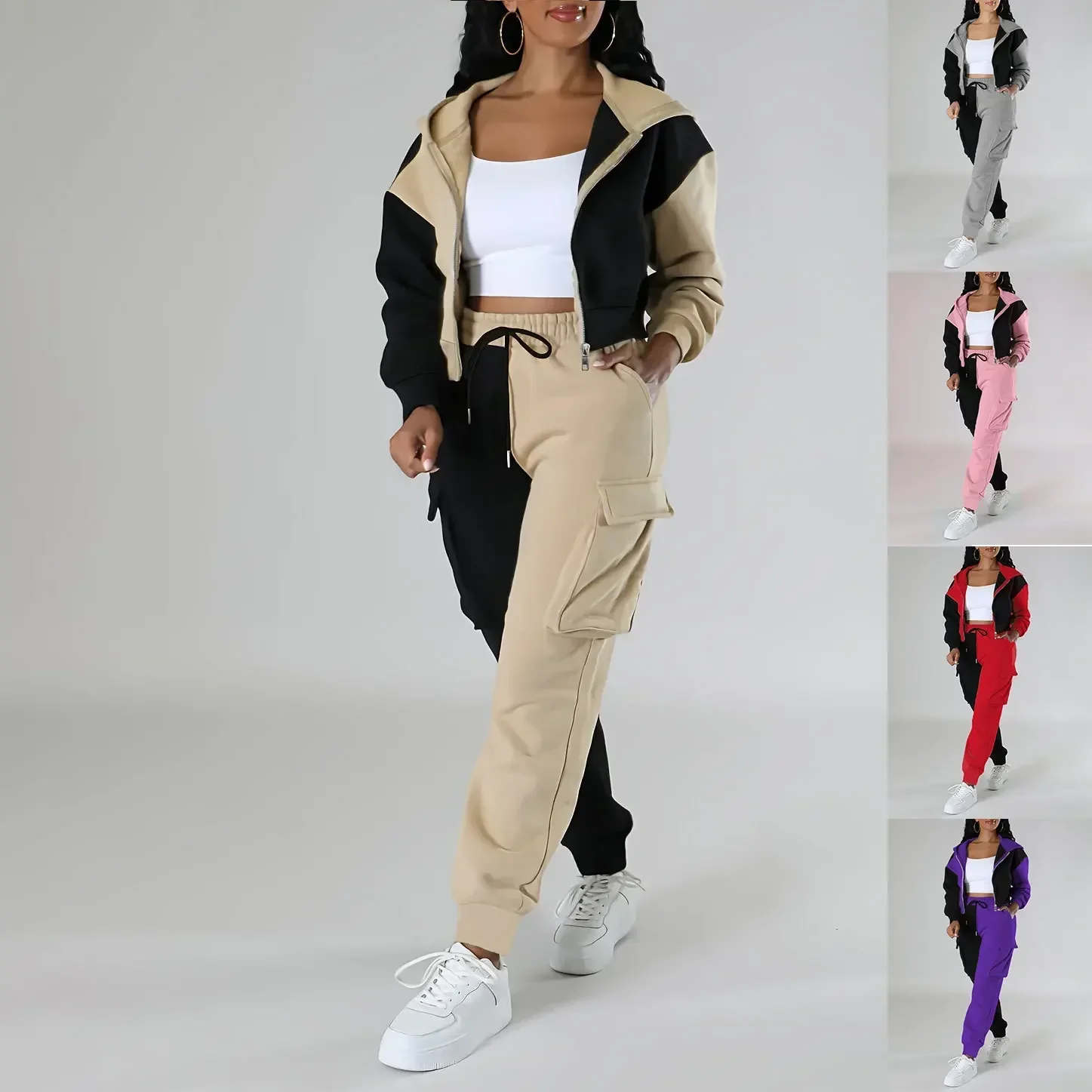 Winter Clothing Sales - Feminino solto outono inverno duas peças