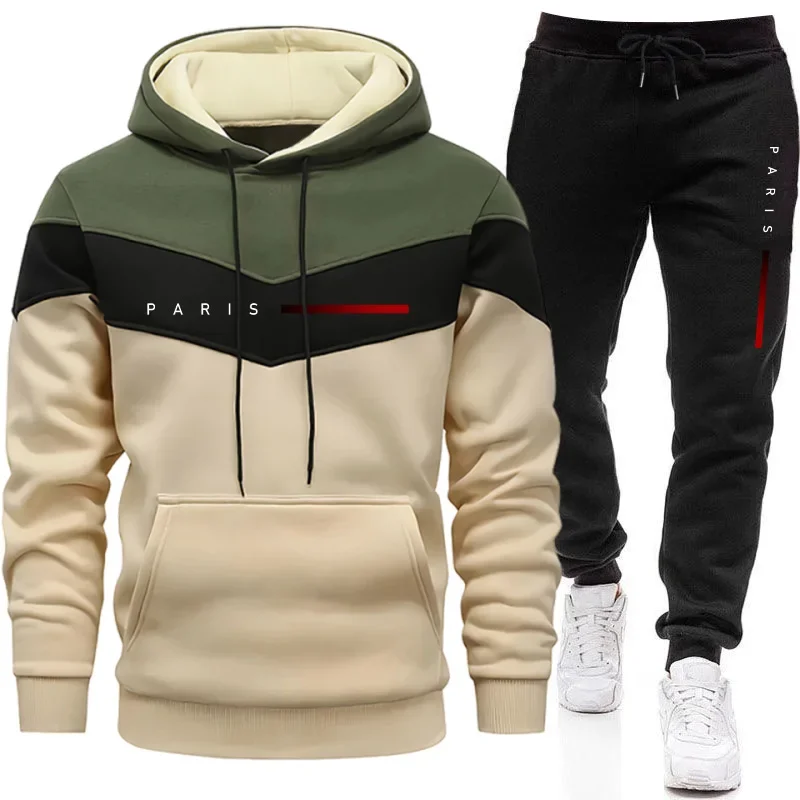 Winter Clothing Pants - Conjunto de Moletom Masculino Paris Fashion: