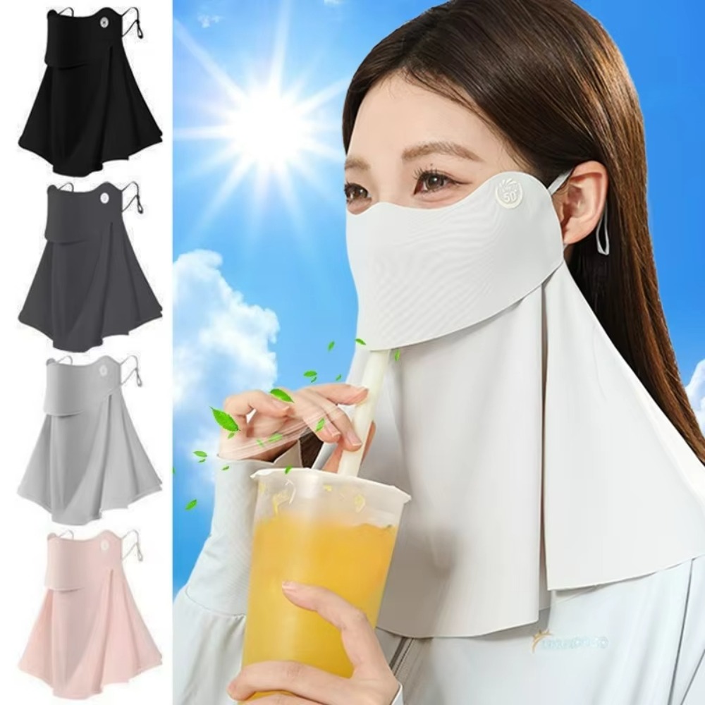Wool Balaclava Knit - Máscara de Proteção Solar de Seda