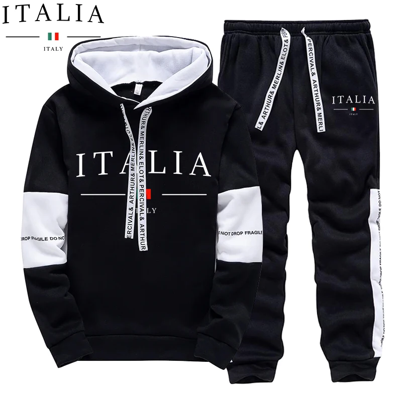Winter Clothing Pants - Conjunto de Moletom Masculino Outono Inverno