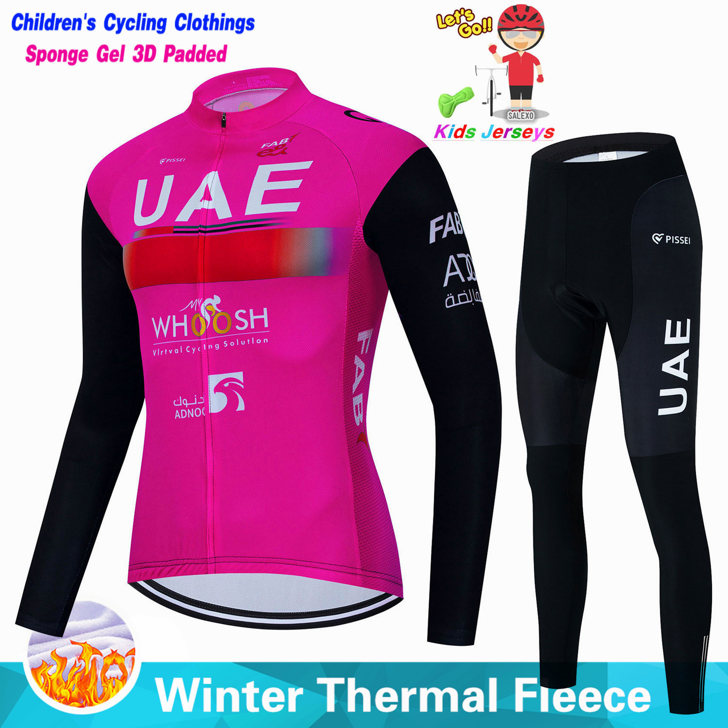 Uae crianças inverno velo conj - Winter Clothing Kids Sale avaliação e preço