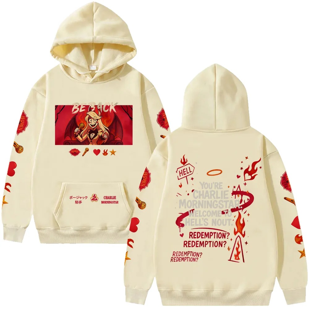 Hazbin hotel oversized unisex  - Winter Clothing Ideas For Women avaliação e preço