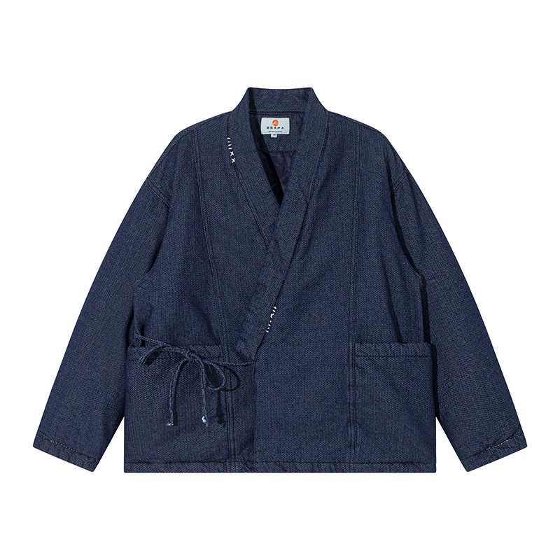 Inverno estilo japonês azul qu - Traditional Winter Japanese Clothing avaliação e preço