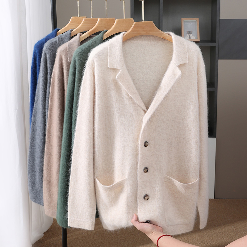 Novo cardigan de lã de vison m - Winter Clothing Uae avaliação e preço