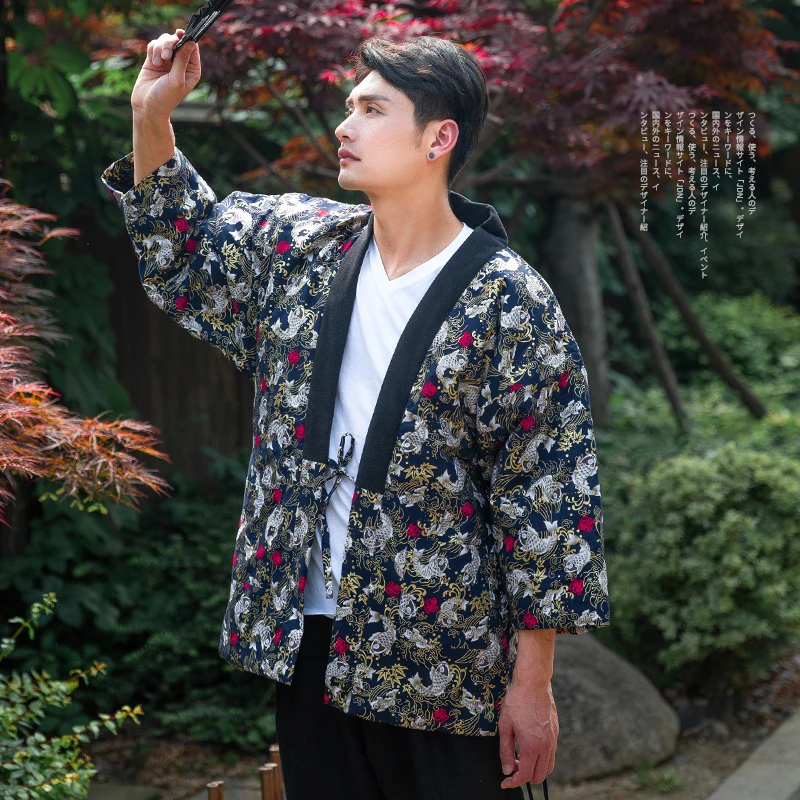 Casaco de lã quente acolchoado - Traditional Winter Japanese Clothing avaliação e preço