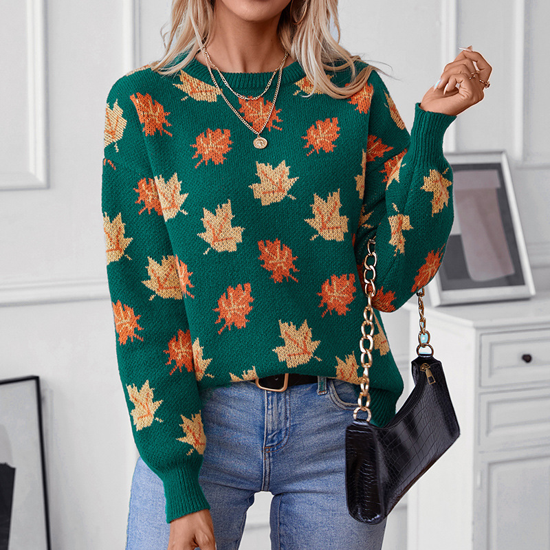 Outono inverno camisola maple  - Winter Clothing Europe avaliação e preço