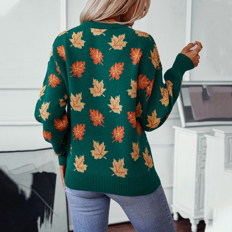 Outono inverno camisola maple  - Winter Clothing Europe avaliação e preço