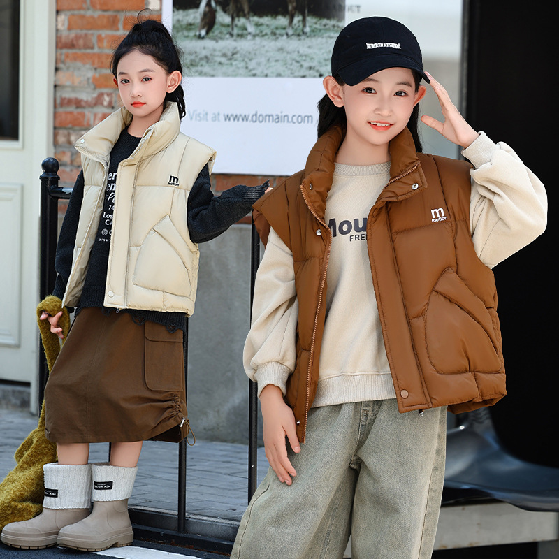 Meninas coletes 2025 outono in - Winter Clothing Activity avaliação e preço