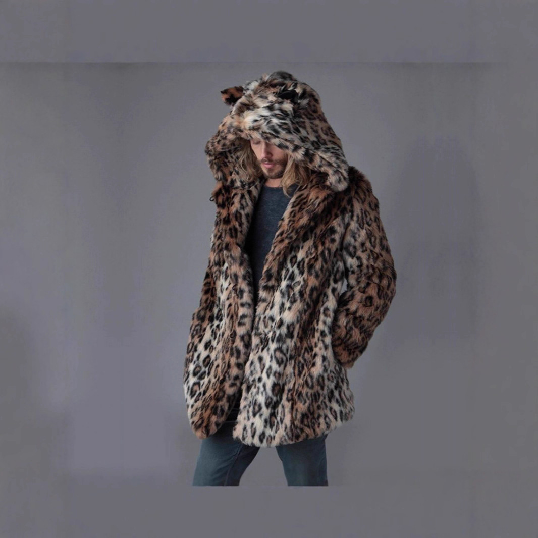 Homens jaqueta de pele do fals - Winter Clothing Uae avaliação e preço