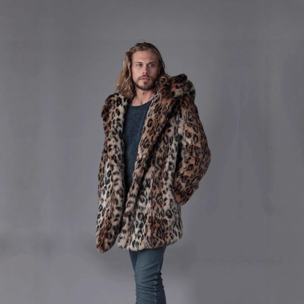 Homens jaqueta de pele do fals - Winter Clothing Uae avaliação e preço