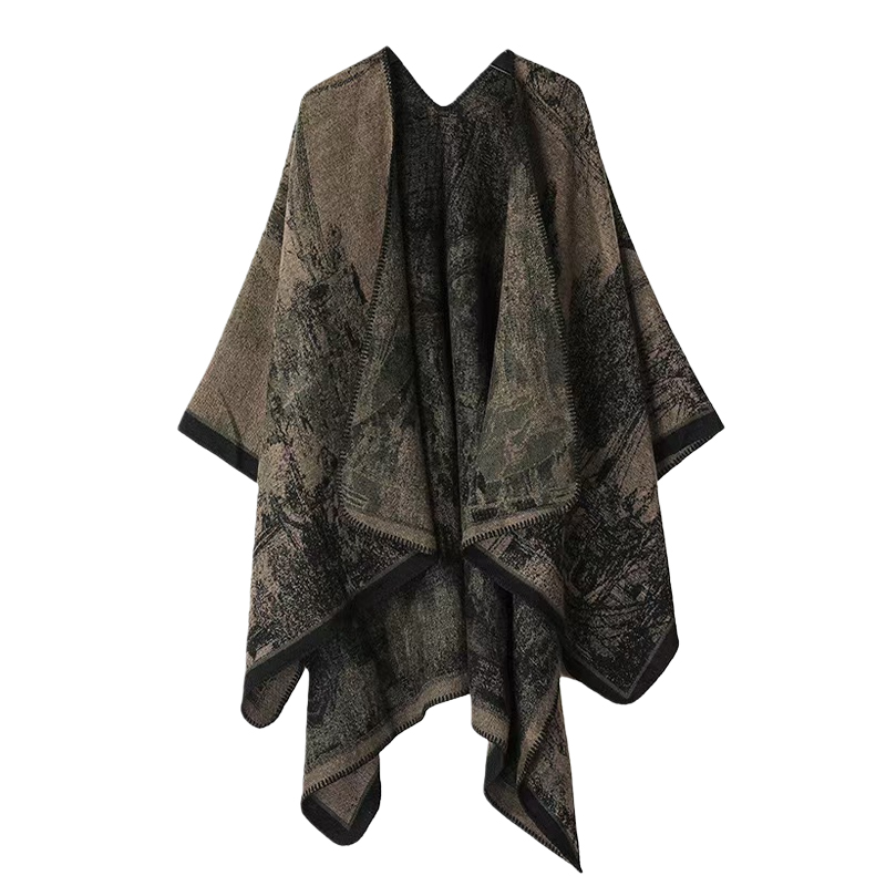 Xale de malha estampado para m - Winter Clothing Ideas For Women avaliação e preço