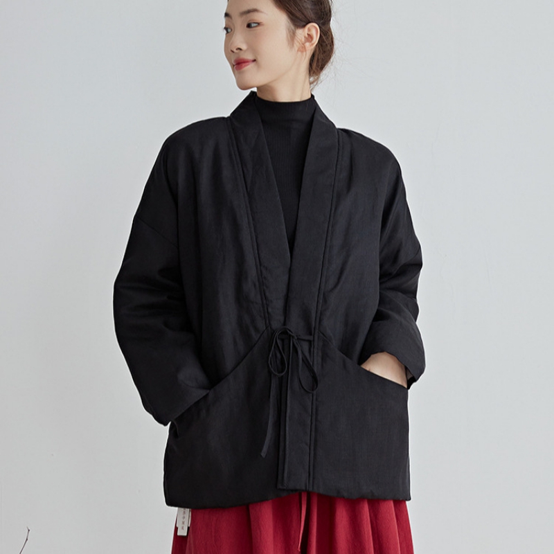 Estilo chinês algodão outwear  - Traditional Winter Japanese Clothing avaliação e preço