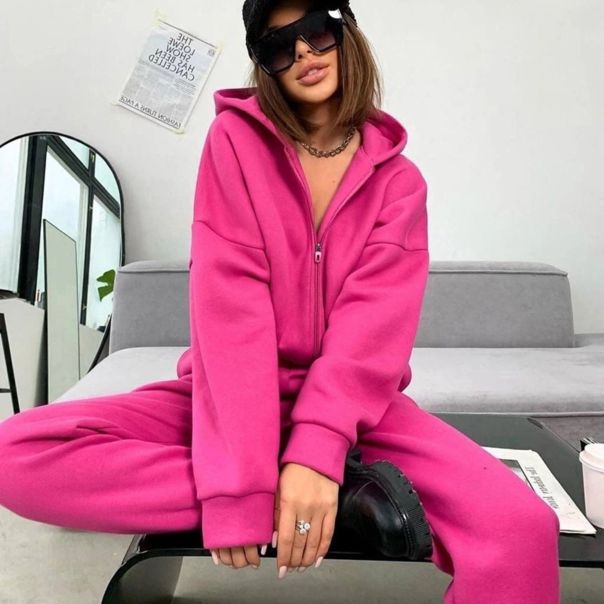 Conjunto de duas peças com zíp - Winter Clothing Sales avaliação e preço