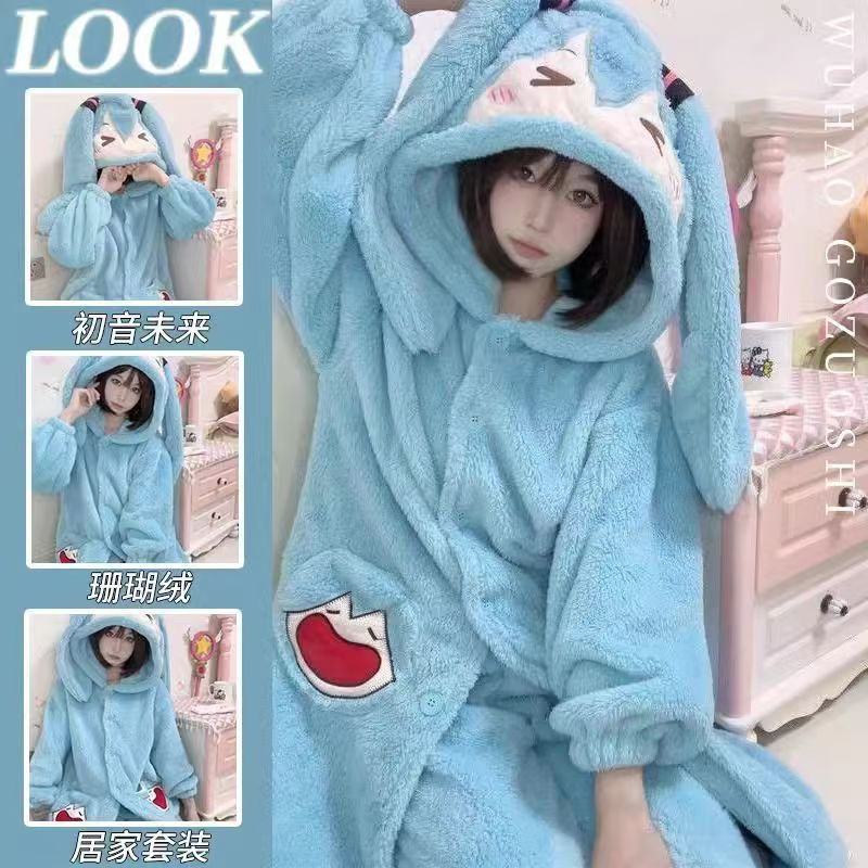 Pijamas de Anime Miku, Conjunt - Winter Clothing Anime avaliação e preço