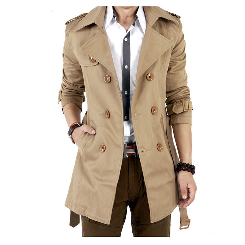 Outono primavera trench coat m - Winter Clothing Europe avaliação e preço