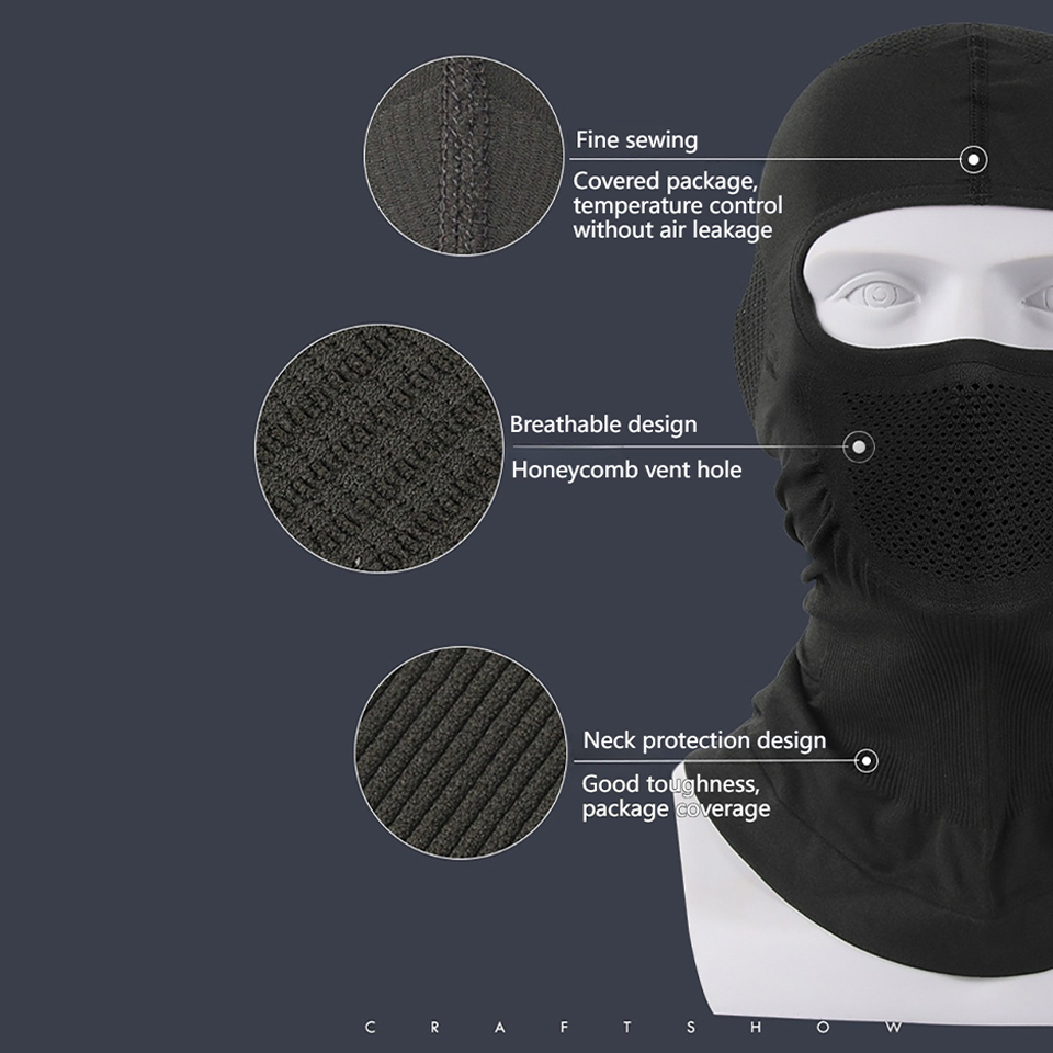 Gtubike respirável balaclava c - Wool Balaclava Knit avaliação e preço